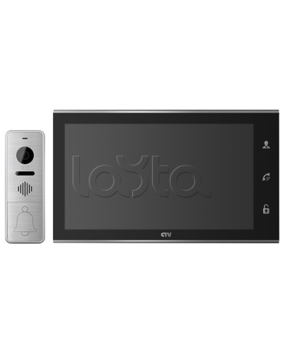 Комплектвидеодомофона CTV-DP4105AHD (черный) в Брянске Комплекты домофонов Pintop.ru