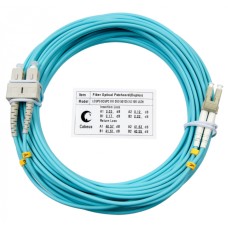 Шнур оптический duplex LC-SC 50/125 mm OM3 10м LSZH Cabeus FOP-50-LC-SC-10m