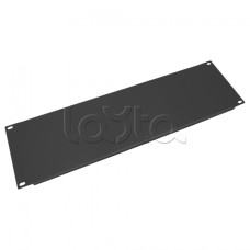 Фальшпанель 19" 3U, цвет черный (RAL 9004) Cabeus SH-J019-3U-BK
