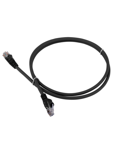 Патч-корд LANMASTER LSZH UTP кат.5e, 0.3 м, черный LANMASTER LAN-PC45/U5E-0.3-BK в Брянске Патчкорды (медные) Pintop.ru